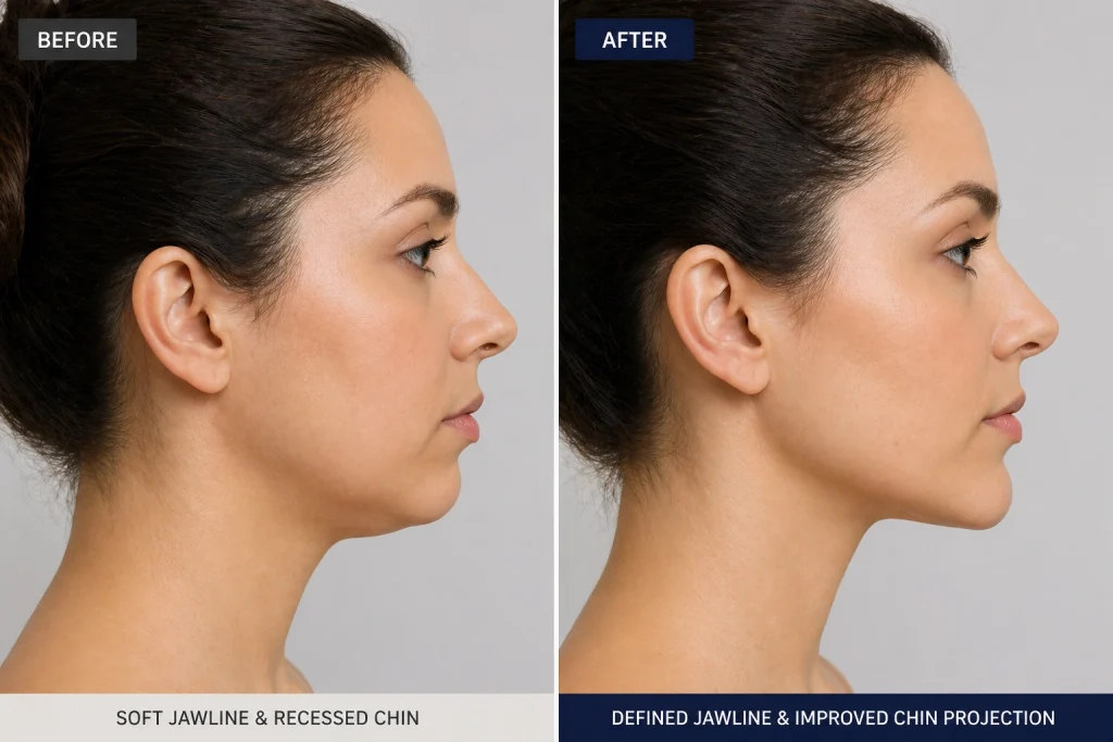 Jawline and Chin Contouring Transformation