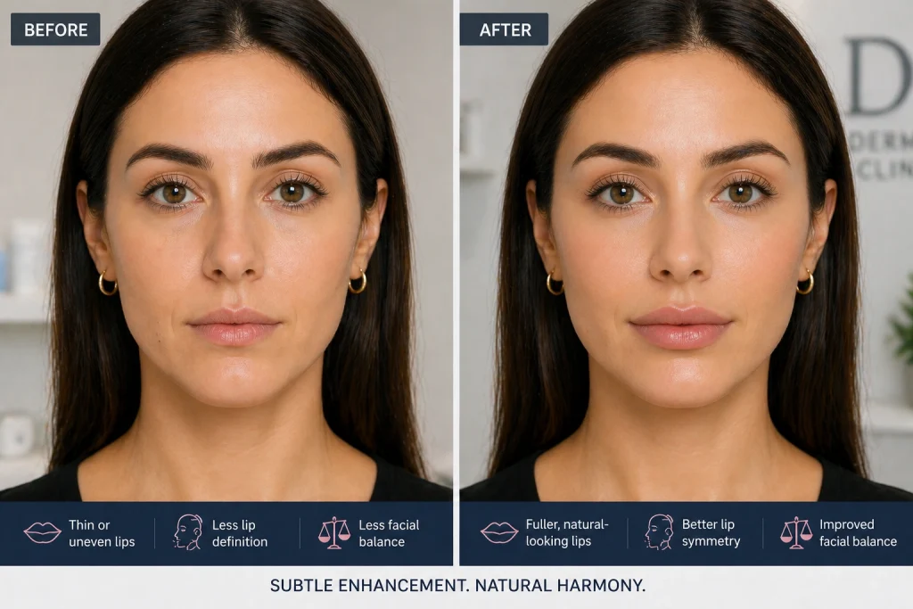 Lip Enhancement and Facial Harmony Improvement